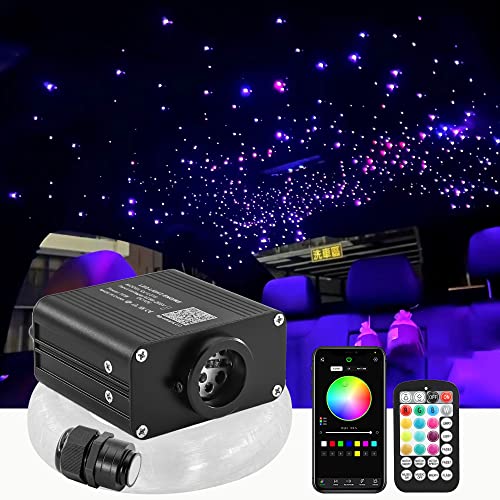 Image of ATOKEE 16W Starlight Headliner Kit Mixed 450pcs 13.1ft, Twinkle Compact Size Fiber Optic Star Lights for Car Interior Roof with APP /Remote Control