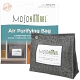 Moso Natural Air Purifying Bag 300g (10.58oz) Premium Bamboo Charcoal Odor Absorber for Home & Pet | Closet Odor Eliminator & Small Room Deodorizer | Charcoal Bags Last 2 Years | Unscented