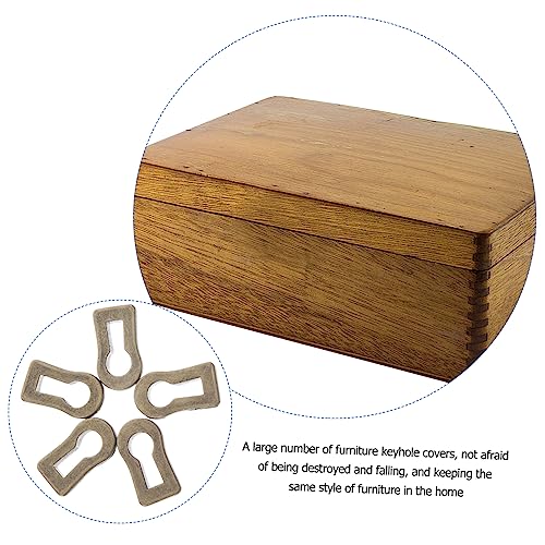 10st Schlüsselloch-rosettenschild Kommodendekor Schlüssellochabdeckungen Für Kommoden Schlüsselloch-rahmenabdeckung Dekorative Schlüssellochabdeckung Metall Möbel Zinklegierung