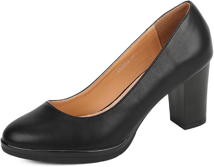 Décolleté Queen Helena Con Tacco Basso 7 Cm – Chiuse, In Ecopelle, Suola In Gomma, Per Donna