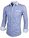 TAM WARE Mens Classic Vertical Striped Fake Pocket Longsleeve Shirt TWCMS01-BLUE-US XXL