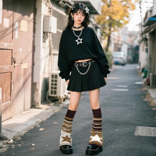 Image of Junely Leg Warmers for Women Kawaii Leg Warmer Baggy Legwarmers