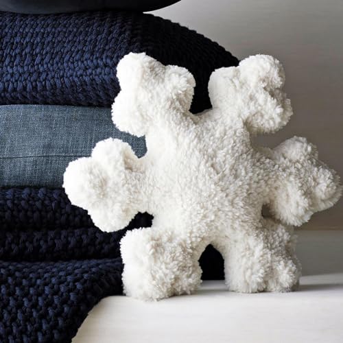 Coussin flocon de neige pour une décoration de Noël au lit - 3