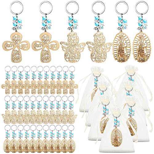 Hicarer 30 Pcs Baptism Key Ring Bautizo Recuerdos De Bautizo