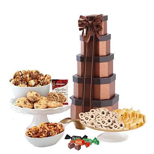 Broadway Basketeers Valentines Day Gift Tower of Sweets (Kosher Certified)