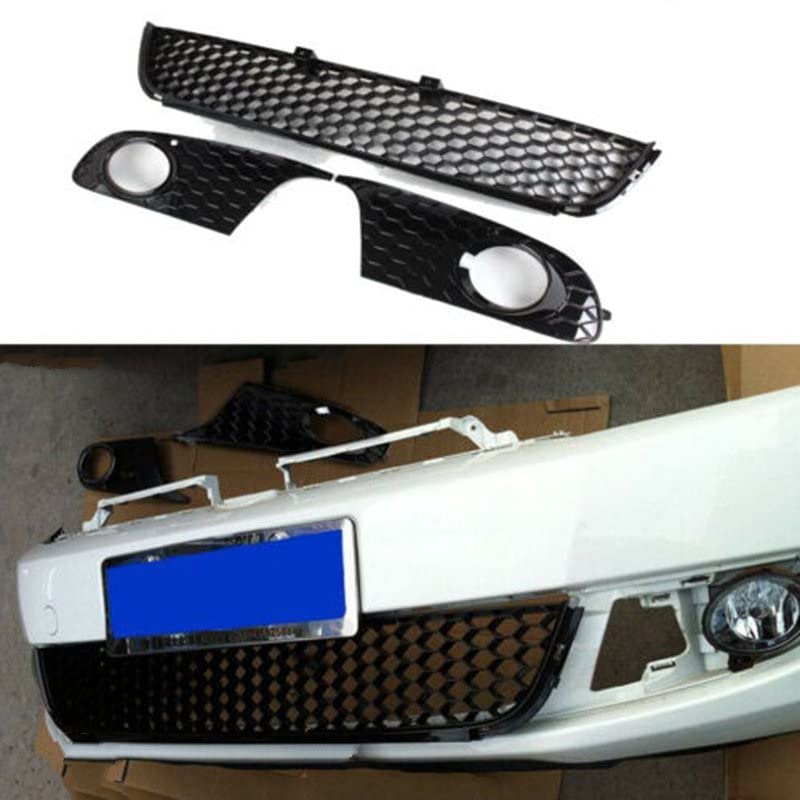 CCTUNG per V&W per Golf 6 per MK6 2009-2013 Griglia Paraurti Anteriore Griglia Fendinebbia Griglia del paraurti Anteriore (Size : Fog Light Cover Pair)