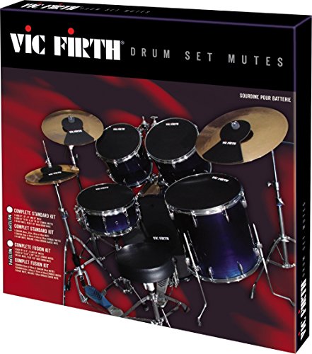 Vic Firth Drum Mute Prepack With Mutes Sized 12, 13, 14, 16, 22", Hi-Hat & 2 Cymbal Mutes #TOP3