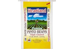 Heartland Cleaned Bulk Black, Pinto, and Garbanzo Beans (Pinto Beans 50 lbs)