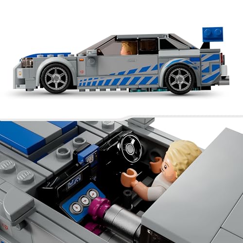 LEGO Speed Champions Nissan Skyline GT-R (R34) 2 Fast 2 Furious - Maquette de Voiture de Course à Construire avec Minifigurine Brian O'Conner - Idée Cadeau pour Garçons et Filles dès 9 Ans 76917