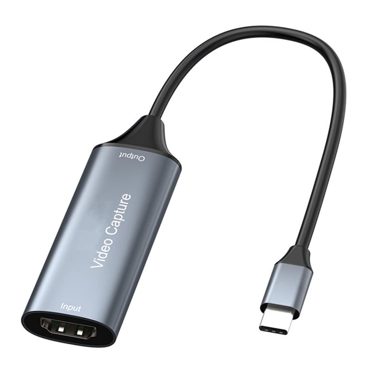 TYPE-C karta przechwytywania HDMI Video Audio Grabber do nagrywania komputera Streaming Play Space Grey