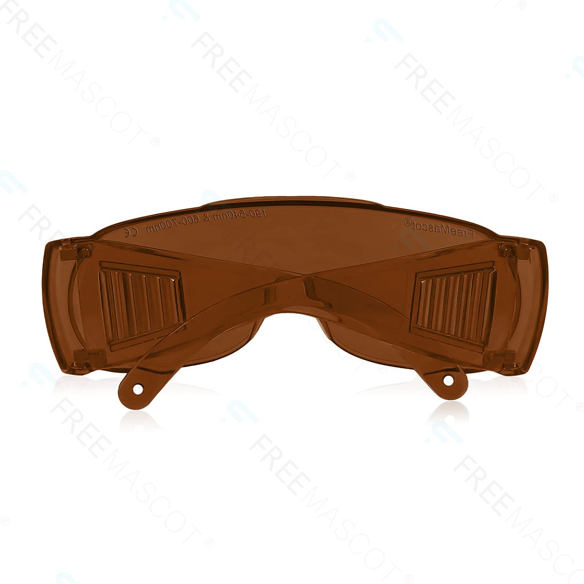 FREEMASCOT Lunettes de sécurité professionnelles OD 4+ 190 nm-540 nm/600 nm-760 nm pour lumière laser violet/bleu/vert et rouge (cadre style 3)