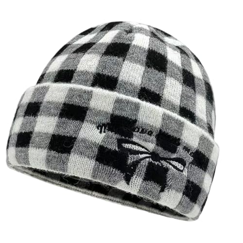 Bowknot Pattern Hat Shopping Accessory Hat Eye Catching Fashion Knitted Hats Black