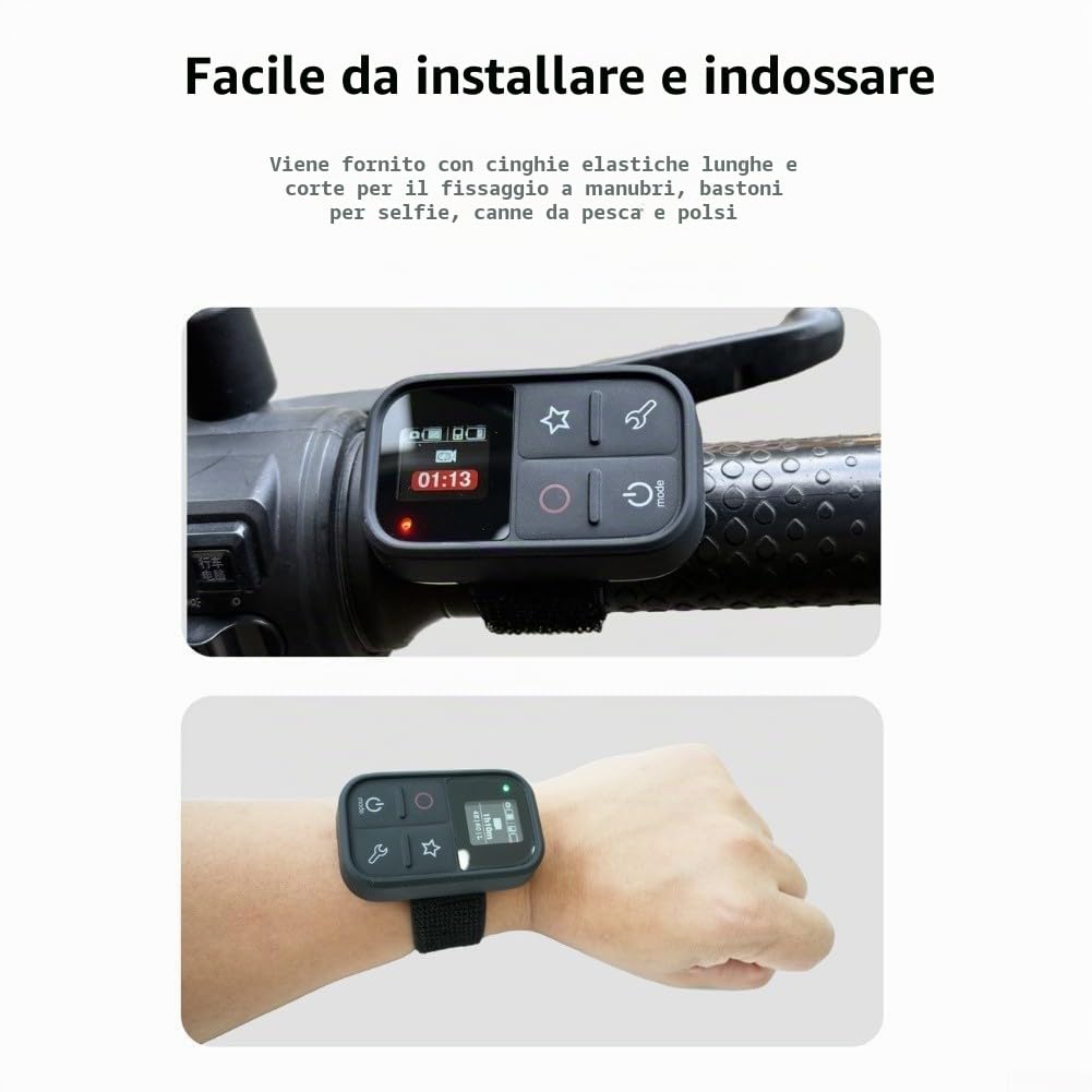 Telecomando Bluetooth impermeabile, compatto otturatore wireless per fotocamere Insta-360 X5, X4, X3, GO3S ForAcePro2