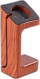 Fitlin Supporto for stazione dock di ricarica for smartwatch in legno da 2 pezzi con protezione intelligente dei chip Supporto di ricarica compatto a mano libera for dispositivi indossabili