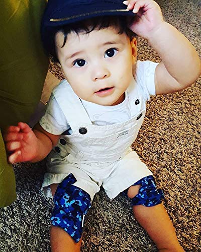 Miniatura 8 de Rodilleras para gatear con certificado CPSIA, cómodas, unisex, para niños pequeños y bebés que gatean (2 pares, color negro)