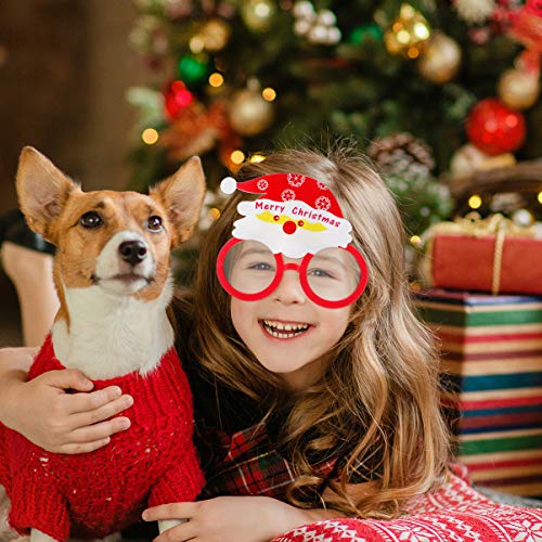 STOBOK 2 Peças de Ã“culos de Natal Com Moldura de Rena de Papai Noel Ã“culos de Fantasia de Decoraçã