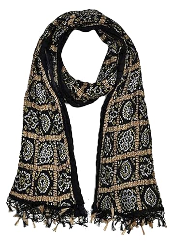 Image of TRENDMALLS Women's Bandhej Chinon Silk Dupatta