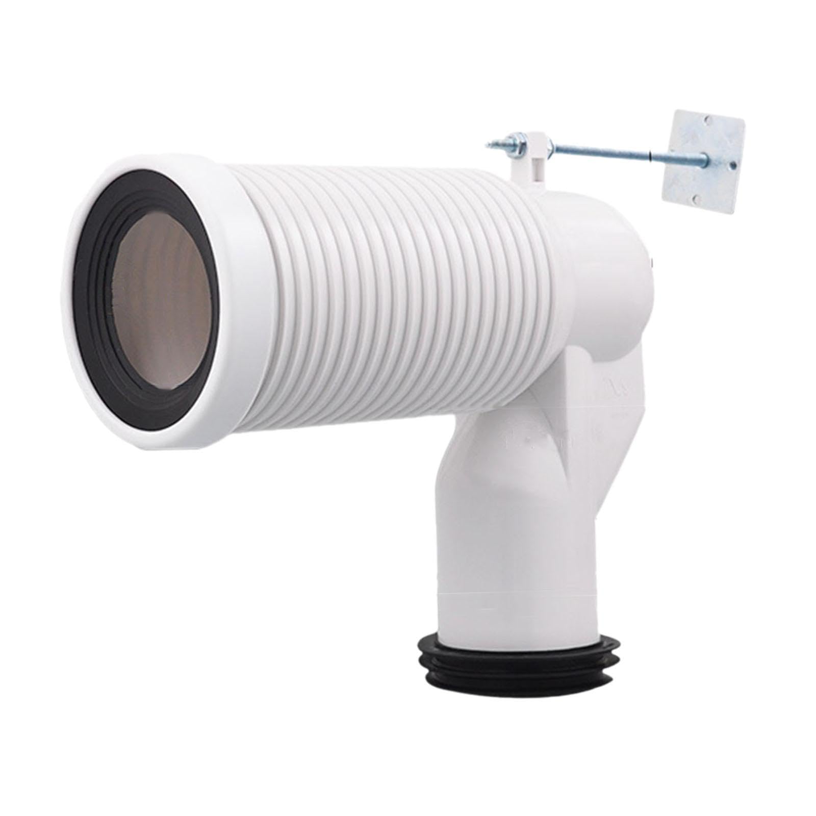 Puxzyax Type A Offset Toilet Flange Extension Adapter Flexible Connection For Drainage Systems Portable Replacement Part Toilet Shifter Is Easy Installation For, 28Cm