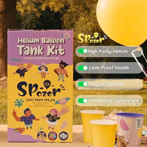 22L Helium Tank For Balloons At Home Up To 100 Latex Balloons(1 Tank) - Image 7