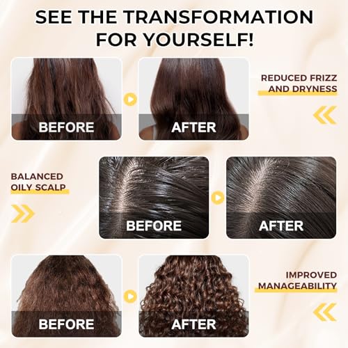 Mascarilla capilar de colágeno, 220 ml, máscara de colágeno de reparación profunda para cabello seco y dañado, acondicionador con aceite de argán, para todo tipo de cabello, suaviza la hidratación y - imagen 2