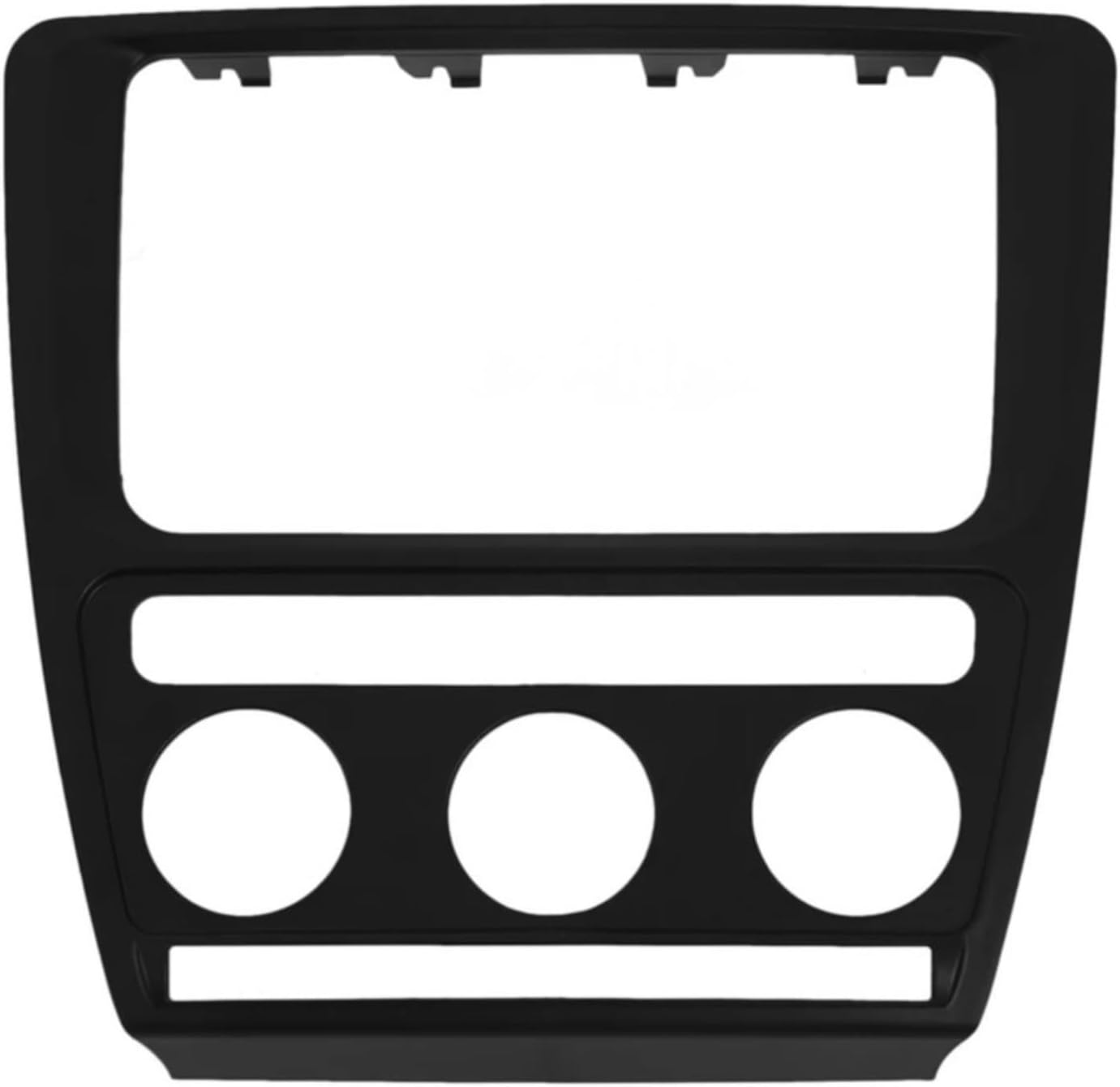 for Skoda Octavia Car Radio Faceplate Frame 2 DIN, GPS Panel Trim 2004-2010 Black ABS Dashboard Stereo Replacement