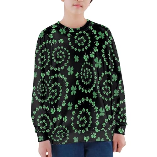 Hawapod St Patricks Day Sweatshirt For Boys Girls Kids Teens Irish Festival Holiday Long Sleeve Crewneck Sweatshirts Graphic4