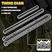 YEHERIT EA888 1.8L 2.0L Engine Timing Chain Kit with Cover Tensioner Guide Rail Compatible with Audi A3 A4 A5 S3 S4 S5 Q3 Q5 TT Volkswagen Jetta Golf Passat Tiguan CC Replace # 06K109158AD 06H109210AG