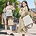 Makes Backpack Purse for Women PU Leather Travel Satchel Handbag Convertible Design Bag with Purse 2 Piece