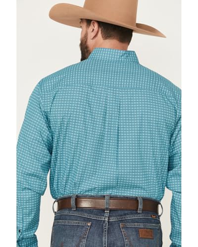 Cinch Mens Turquoise Medallion Print Long Sleeve Button Down Shirt4