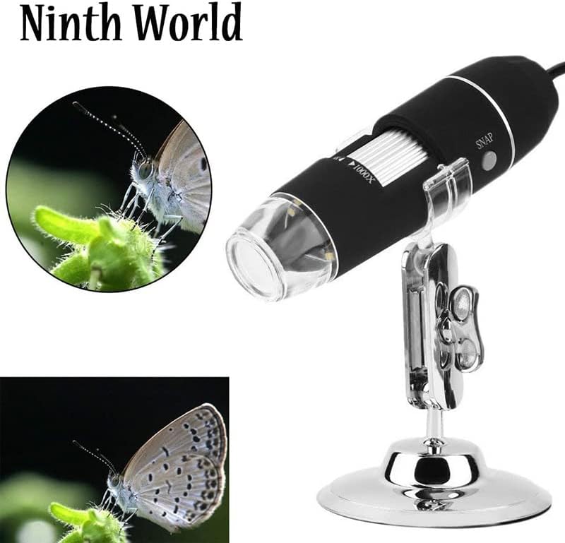 Miniatura 3 de Kit de accesorios para microscopio, megapíxeles 1000 x 8 LED, microscopio digital USB 2.0, cámara, microscopio, lupa, diapositivas (color  sin caja)