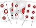 EZ2C Tactical Shooting Target Bundle - Five Styles Paper Targets - Highly Visible Bullseye Shooting Target Styles