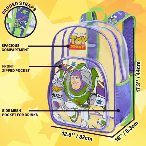 Get Trend Disney Toy Story Buzz Lightyear Boys Clear Backpack for School by Get Trend - Used condition - Image 4
