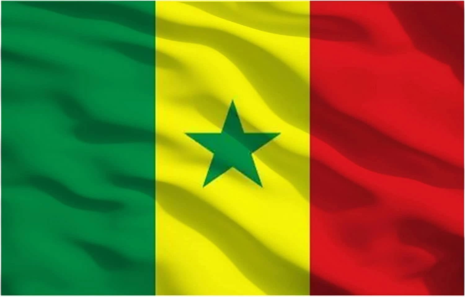 World Cup 2026 Flag - Official National Flag 5ft X 3ft Large Double Sided With Brass Eyelets USA Canada Mexico (Senegal) — image 1