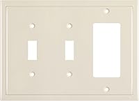 Vista 12 de Henne Bery Placa decorativa de pared con borde moderno, tapa de tomacorriente para cubrir enchufe, aleación de zinc maciza duradera