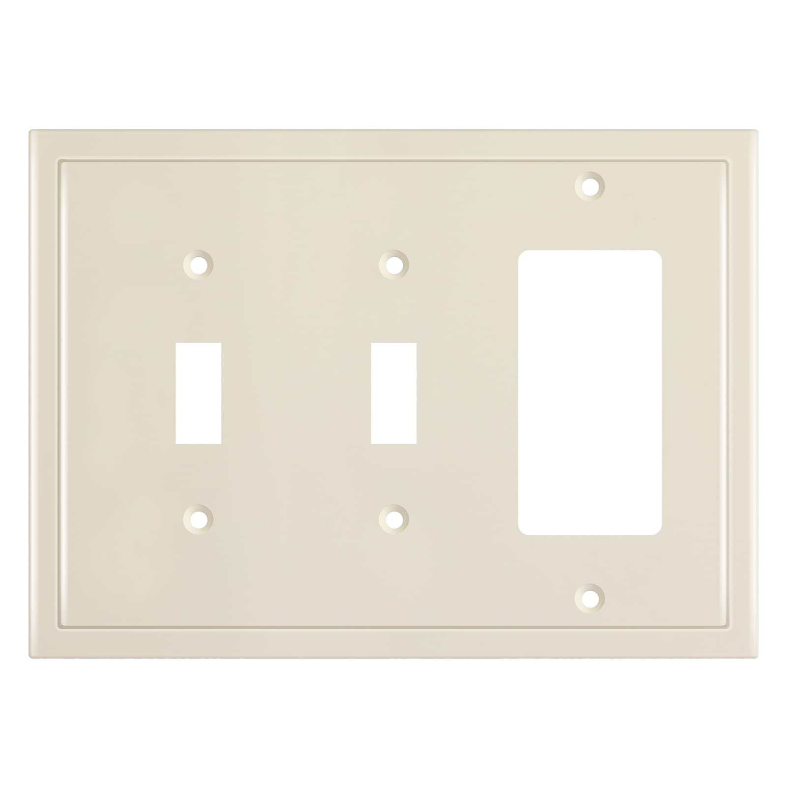 Modern White Wall Plates - Decorative Switch & Outlet Covers -13