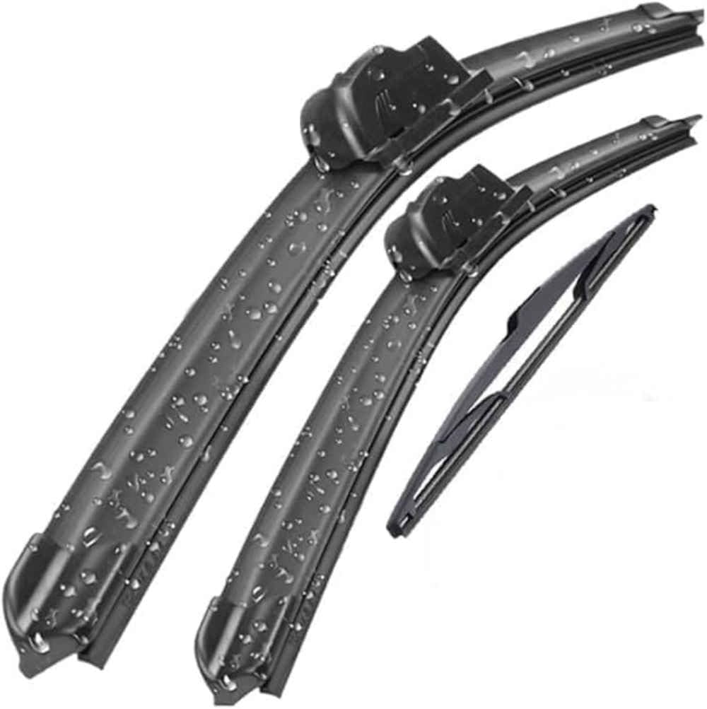 XYUASDGB Premium Exact Fit Windscreen Wiper Blades for Peugeot 206 SW/Estate 2000 2001-2007 26in+16in+14in Durable Natural Rubber Easy Fit for a Quiet and Streak Free Wipe
