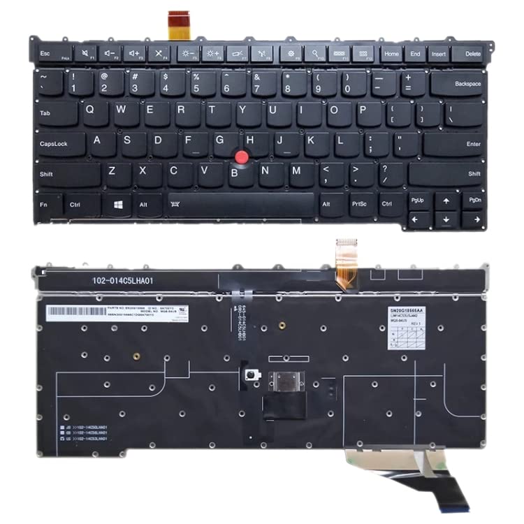 Clavier Lenovo ThinkPad X1 Carbon 3rd Gen 2015 rétroéclairé US QWERTY