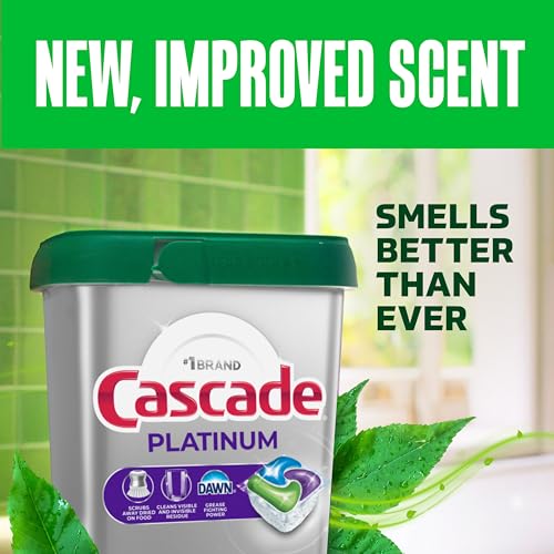 Image of Cascade Platinum Dishwasher Pods, Dishwasher Detergent, Dish Detergent Soap, Fresh, 71 count