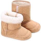Yvinak Infant Baby Boys Girls Winter Snow Boots Anti-Slip Soft Sole Outdoor Newborn Nursling Crib...