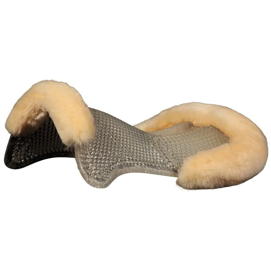 Acavallo Therapeutic Rear Riser Gel Pad Eco-Wool, Farbe/Fellfarbe:transparent/Natural