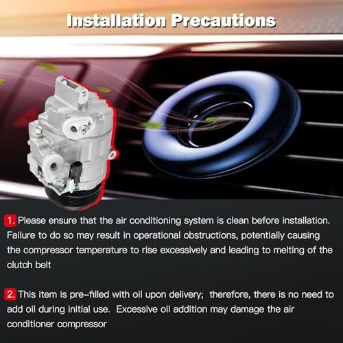 Image of AC Compressor w /Clutch for Ford Police Interceptor Utility 3.7L 2013-2015