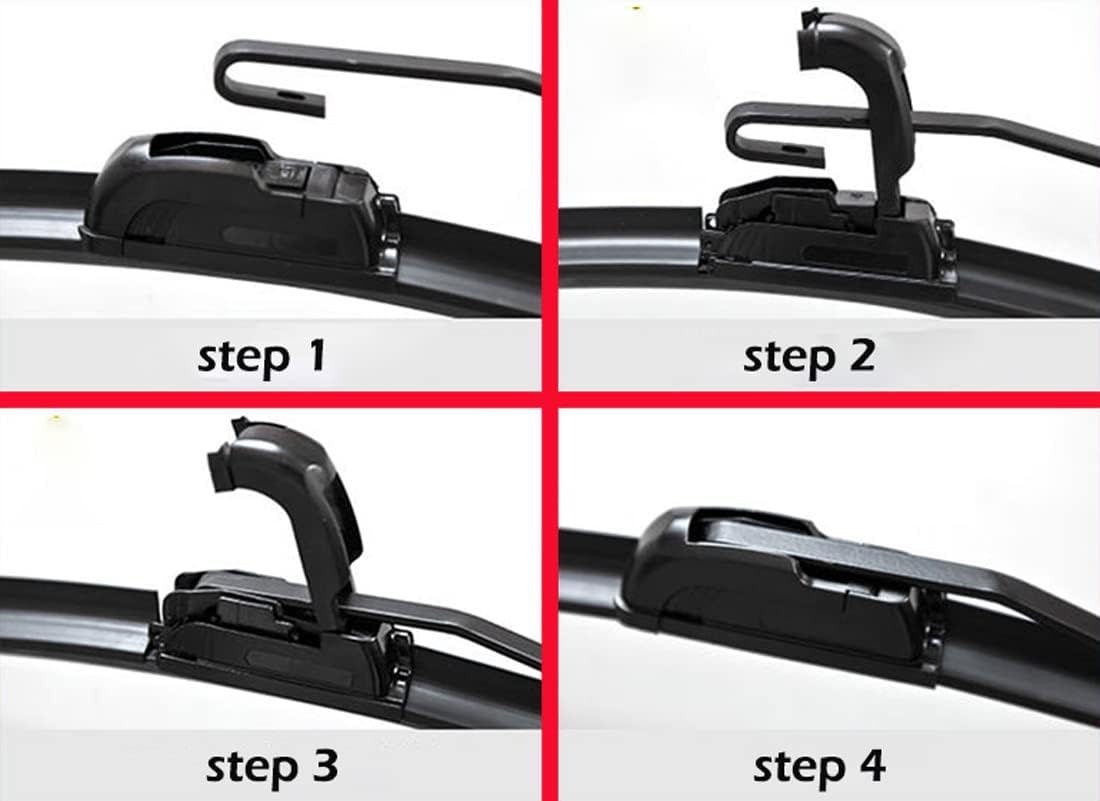 Wiper Blades Front Windscreen Wipers for Teana J32 2008-2013 Windshield Wipers Replacement Blades for Car Window 650mm+425mm fit U J Hook Arms,Front Window 2pcs A-Style