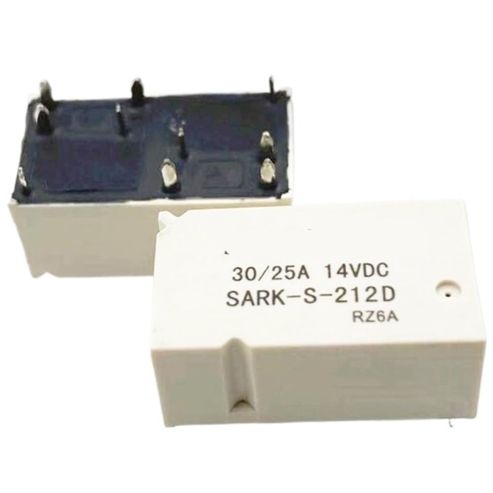 Relé SARK-S-212D de 12VDC y 10 pines componente electrónico integrado de conmutación estable 2