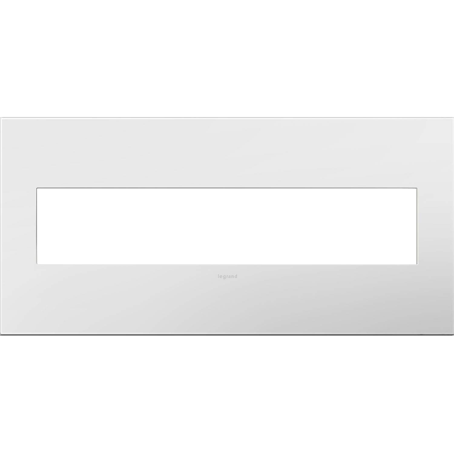 Legrand adorne Gloss White, 5-Gang Wall Plate, AWP5GWH1