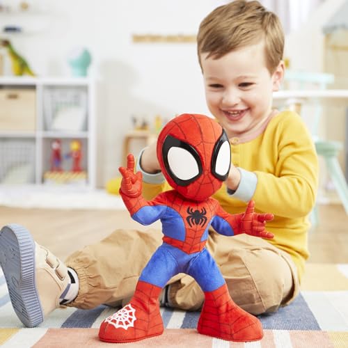 Spidey danse et rampe peluche interactive avec musique et sons jouets de super héros à partir de Spidey et ses Amis Extraor - vue 8