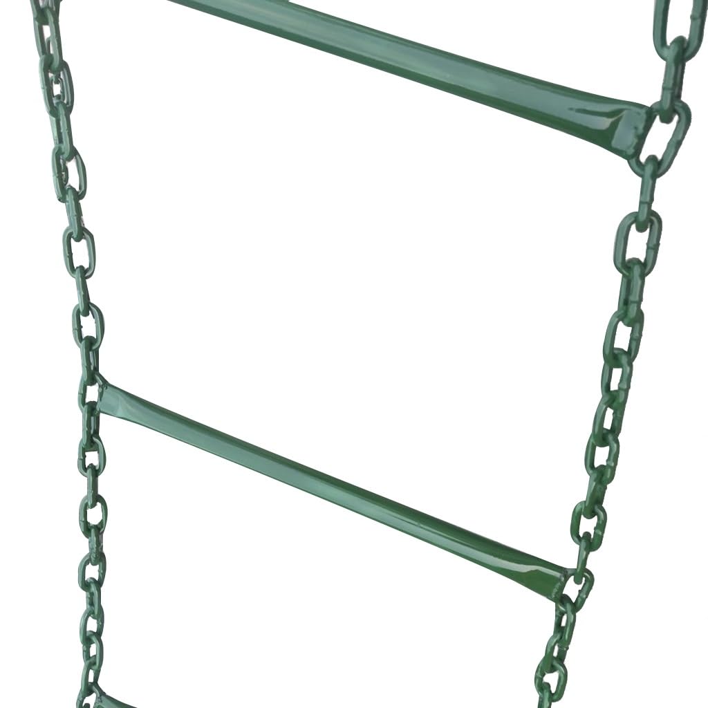 Escalera De Cuerda De Emergencia con Pedal De Acero, Escalera De Escape Estable para Oficina, Cadena De Hierro Resistente, Fácil De Usar Y Almacenar, Despliegue Rápido(1M/3.3FT)