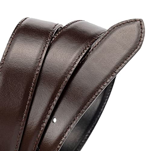 Vatee's Reversible Genuine Leather Belts without Buckle For Men Replacement Belt Strap 1.34"/1.5" Wide4