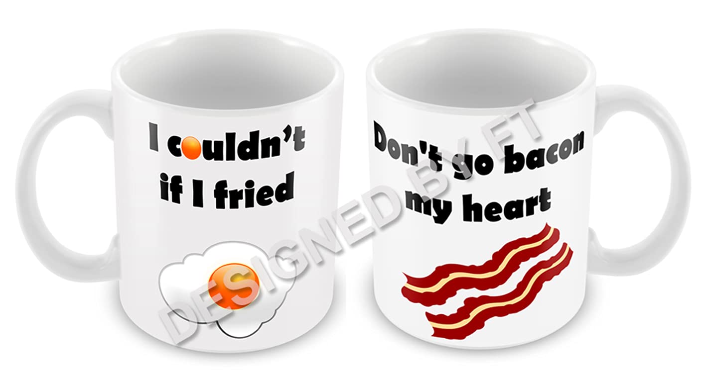 Don't Go Bacon My Heart Ceramic White 11oz Mug by FT.