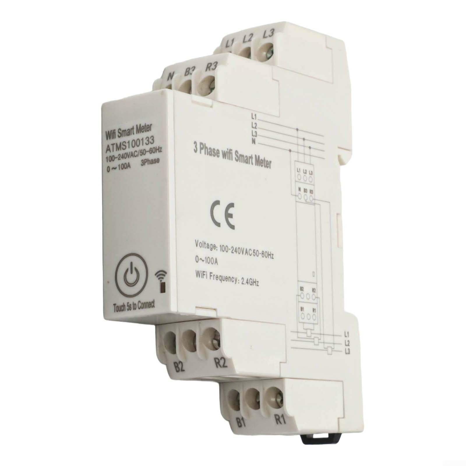 Contatore di energia intelligente trifase per Tuya ATMS100133