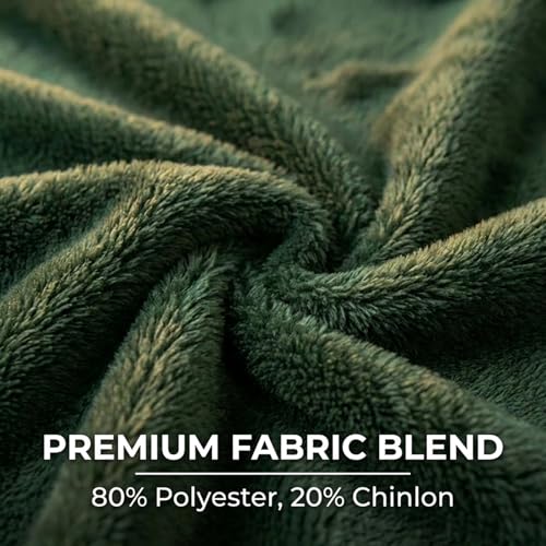 Image of FashGudim Mens Robes Big and Tall with Hood Two-Tone Flannel Fleece Contrast Bathrobe Full Length Plush Long Robe House Coat